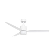 Falcon 52" AC Indoor/Outdoor Ceiling Fan with LED Light Kit in Matte White