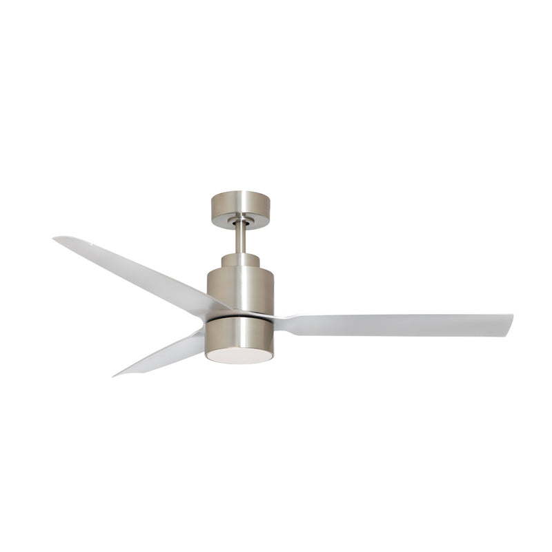 Falcon 52" AC Indoor/Outdoor Ceiling Fan with LED Light Kit in Satin Nickel
