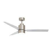 Falcon 52" AC Indoor/Outdoor Ceiling Fan with LED Light Kit in Satin Nickel