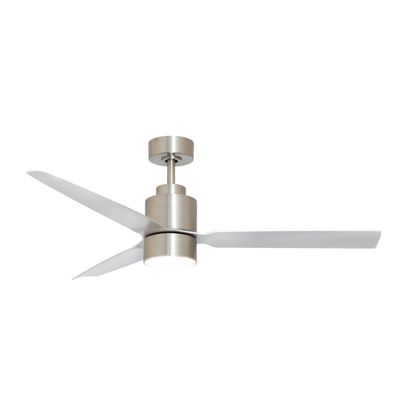 Falcon 52" AC Indoor/Outdoor Ceiling Fan with LED Light Kit in Satin Nickel