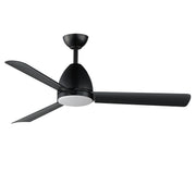 Seaborne 54" Marine Grade Ceiling Fan with LED Light Kit in Black