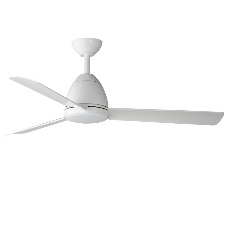 Seaborne 54" Marine Grade Ceiling Fan with LED Light Kit in Matte White