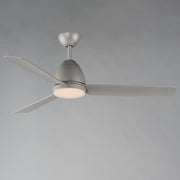 Seaborne 54" Marine Grade Ceiling Fan with LED Light Kit in Satin Nickel