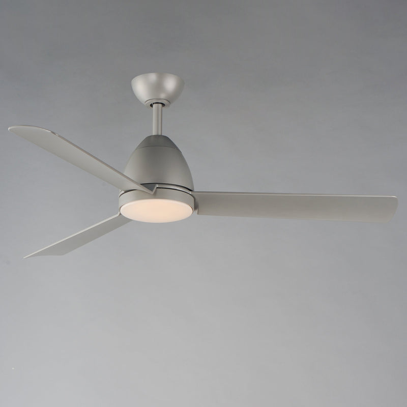 Seaborne 54" Marine Grade Ceiling Fan with LED Light Kit in Satin Nickel