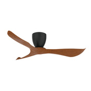 Keanu 56" Hugger Ceiling Fan in Black / Walnut