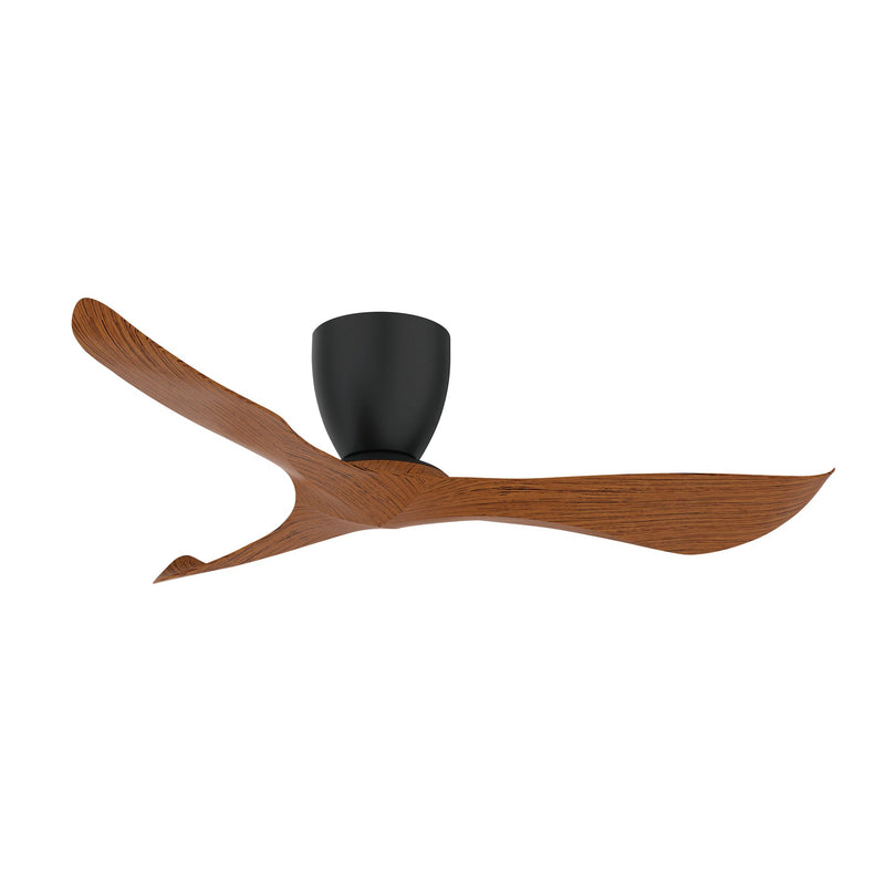 Keanu 56" Hugger Ceiling Fan in Black / Walnut