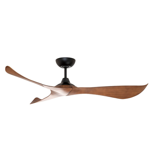 Keanu 56" Indoor/Outdoor Ceiling Fan in Black / Walnut