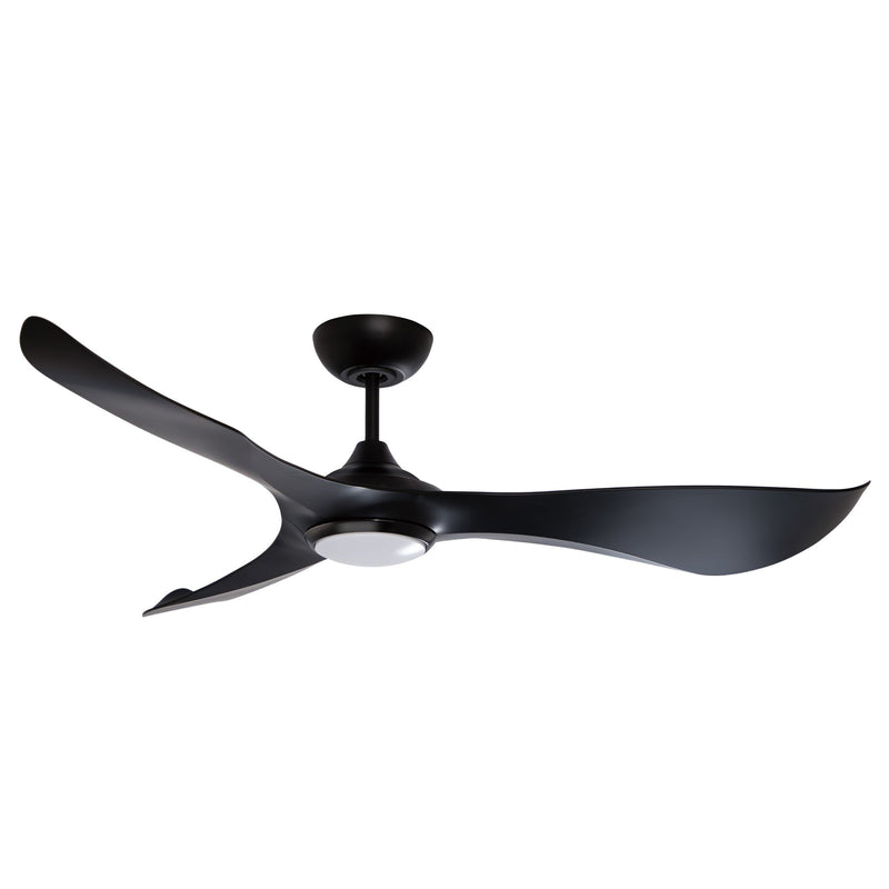 Keanu 56" Indoor/Outdoor Ceiling Fan with LED Light Kit in White / Black