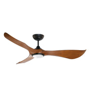 Keanu 56" Indoor/Outdoor Ceiling Fan with LED Light Kit in Black / Walnut
