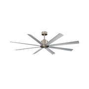 Condor 65" 8-Blade Ceiling Fan in Satin Nickel