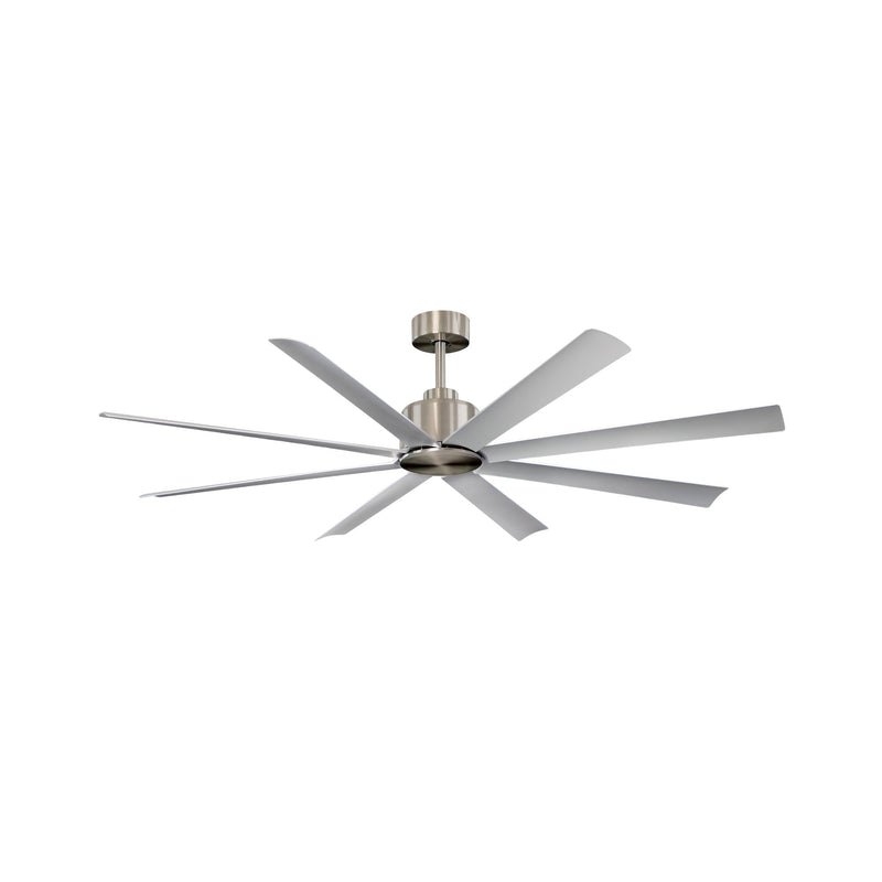 Condor 65" 8-Blade Ceiling Fan in Satin Nickel