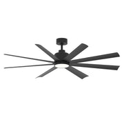 Condor 65" 8-Blade Ceiling Fan with LED Light in Black