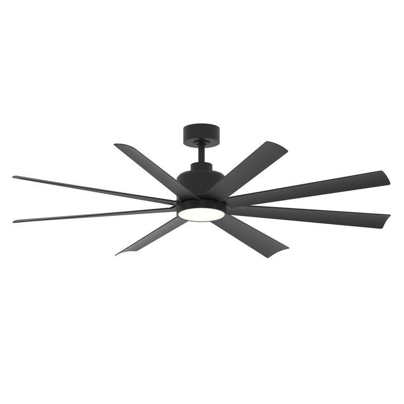 Condor 65" 8-Blade Ceiling Fan with LED Light in Black
