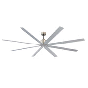Condor 84" 8-Blade Ceiling Fan in Brushed Aluminum