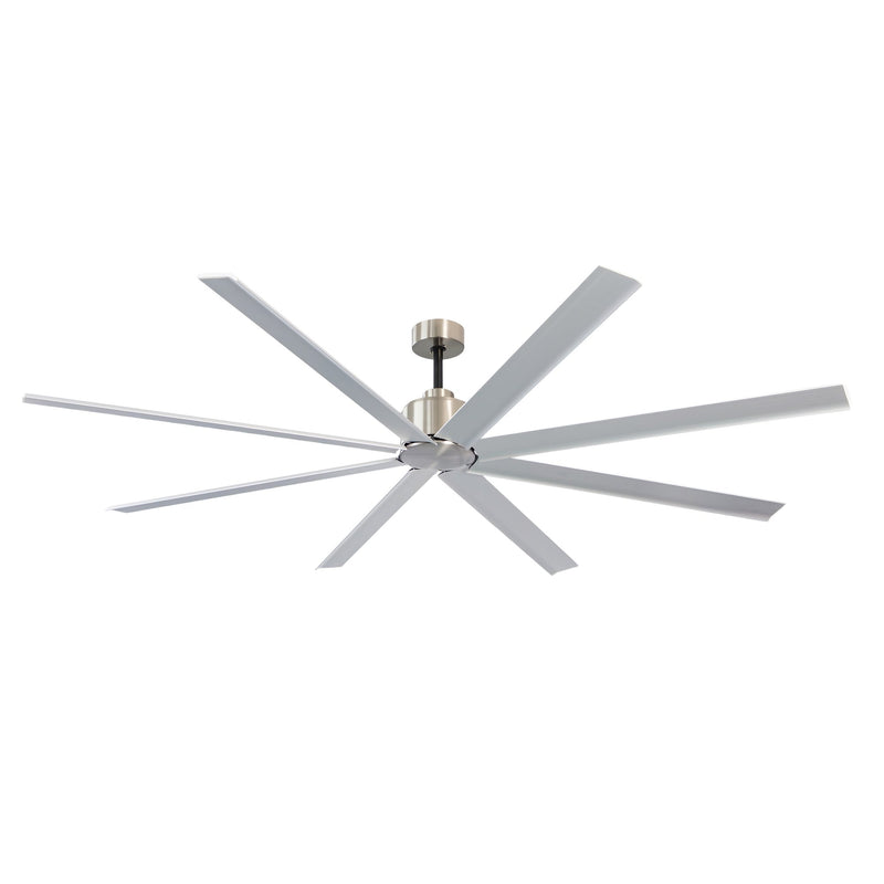 Condor 84" 8-Blade Ceiling Fan in Brushed Aluminum