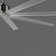 Condor 84" 8-Blade Ceiling Fan in Brushed Aluminum