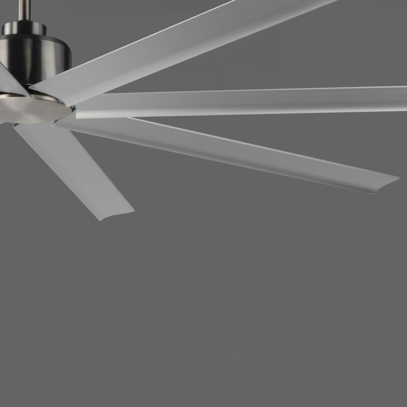 Condor 84" 8-Blade Ceiling Fan in Brushed Aluminum