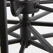Hammond 6 Light Cage Chandelier in Textured Black