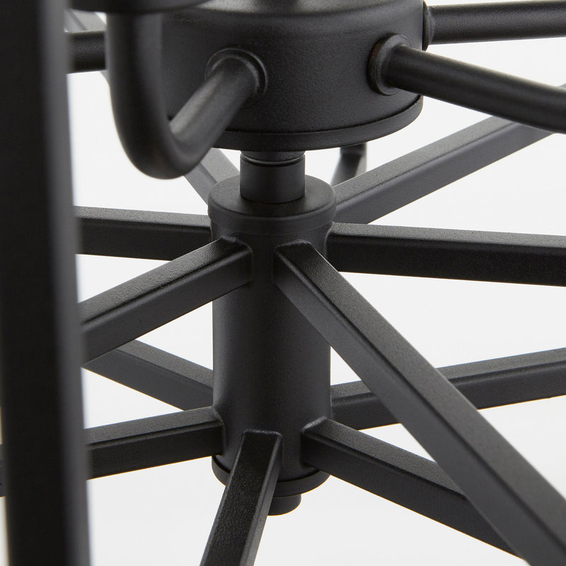 Hammond 6 Light Cage Chandelier in Textured Black