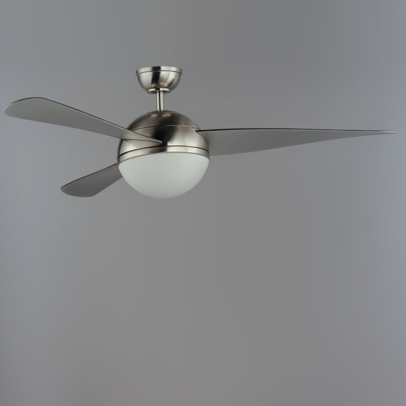 Cupola 52" Ceiling Fan with 2 Light Kit in Satin Nickel