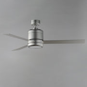 Tanker 52" Outdoor LED Ceiling Fan in Satin Nickel