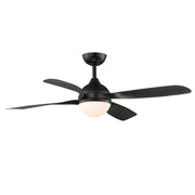 Bola 52" Indoor Ceiling Fan with LED Light Kit in Black
