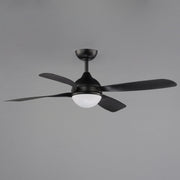 Bola 52" Indoor Ceiling Fan with LED Light Kit in Black