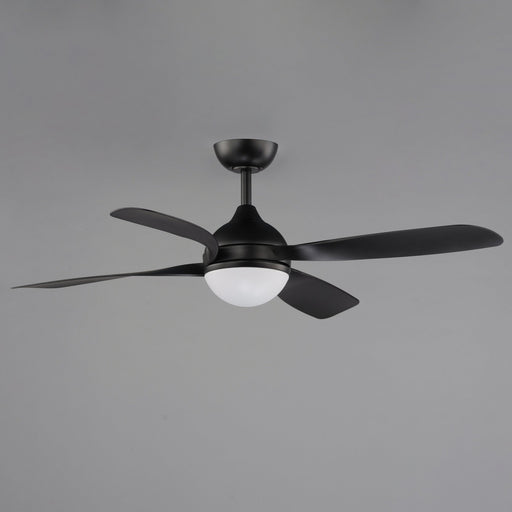 Bola 52" Indoor Ceiling Fan with LED Light Kit in Black