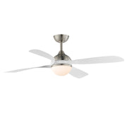 Bola 52" Indoor Ceiling Fan with LED Light Kit in Satin Nickel