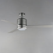 Tanker 52" Outdoor Energy Star LED Ceiling Fan in Satin Nickel