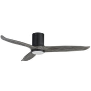 Woodwind 52" Solid Wood Blade Hugger Fan with LED in Black