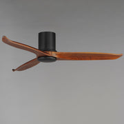 Woodwind 52" Solid Wood Blade Hugger Fan with LED in Black