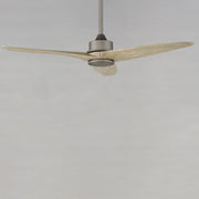 Woodwind 52" Solid Wood Blade Ceiling Fan with LED Light Kit in Charcoal Bronze
