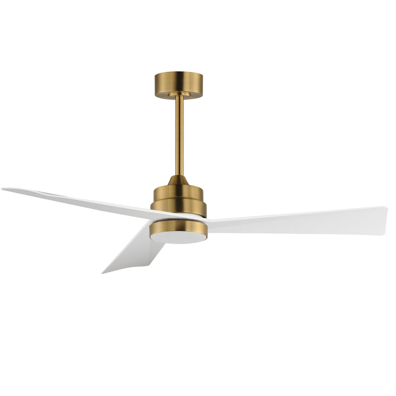 Vortex 52" Indoor Ceiling Fan with LED Light Kit in Natural Aged Brass