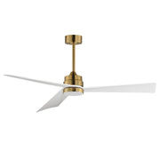 Vortex 60" Indoor Ceiling Fan with LED Light Kit in Natural Aged Brass