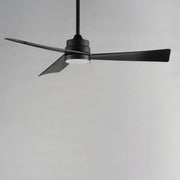 Vortex 52" Outdoor Ceiling Fan with LED Light Kit in Black