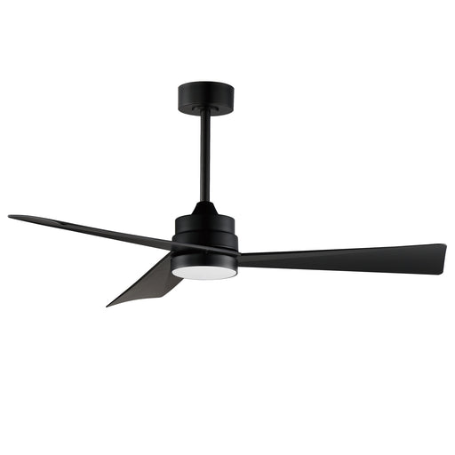 Vortex 52" Outdoor Ceiling Fan with LED Light Kit in Black