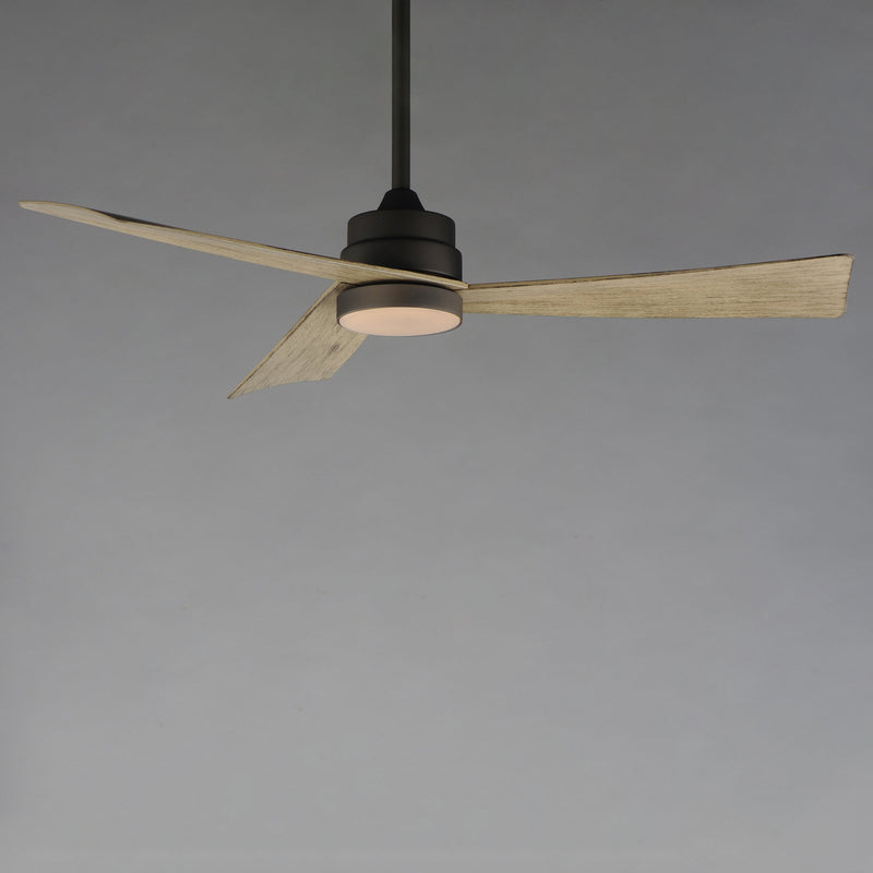 Vortex 52" Outdoor Ceiling Fan with LED Light Kit in Charcoal Bronze