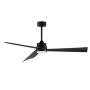 Vortex 60" Outdoor Ceiling Fan with LED Light Kit in Black