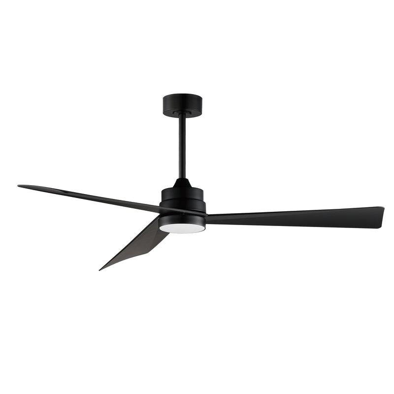 Vortex 60" Outdoor Ceiling Fan with LED Light Kit in Black