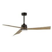 Vortex 60" Outdoor Ceiling Fan with LED Light Kit in Charcoal Bronze