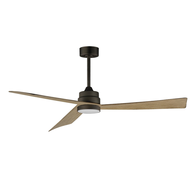 Vortex 60" Outdoor Ceiling Fan with LED Light Kit in Charcoal Bronze
