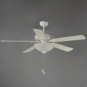 Super-Max 52" Ceiling Fan with 2 Light Kit in Matte White
