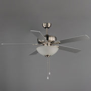 Super-Max 52" Ceiling Fan with 2 Light Kit in Satin Nickel