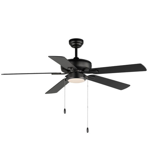 Super-Max 52" Ceiling Fan with LED Light Kit in Black
