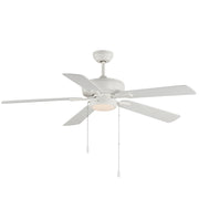 Super-Max 52" Ceiling Fan with LED Light Kit in Matte White