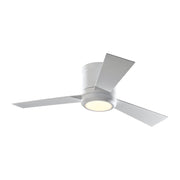 Clarity 42" LED Hugger Ceiling Fan in Matte White
