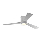 Clarity 52" LED Hugger Ceiling Fan in Matte White