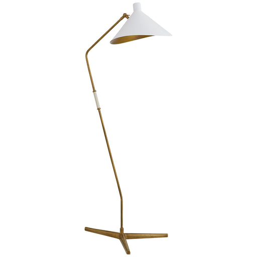 Mayotte One Light Floor Lamp in Hand-Rubbed Antique Brass