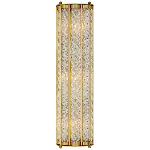 Eaton Three Light Wall Sconce in Hand-Rubbed Antique Brass